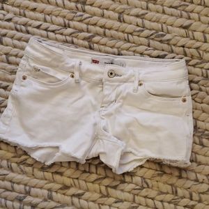 Levi's White Shorty Short